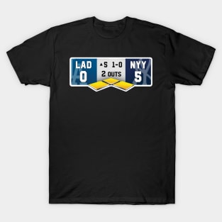 Dodgers Yankees 5th Inning World Series T-Shirt